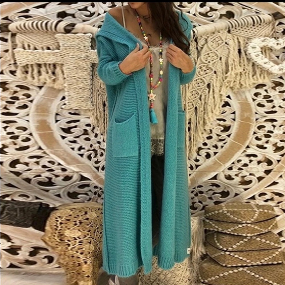 🔥💙Long Knitted cardigan Sweater 💙🔥